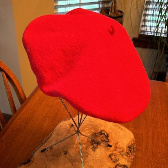Vintage Pierre Laulhere French Red Beret